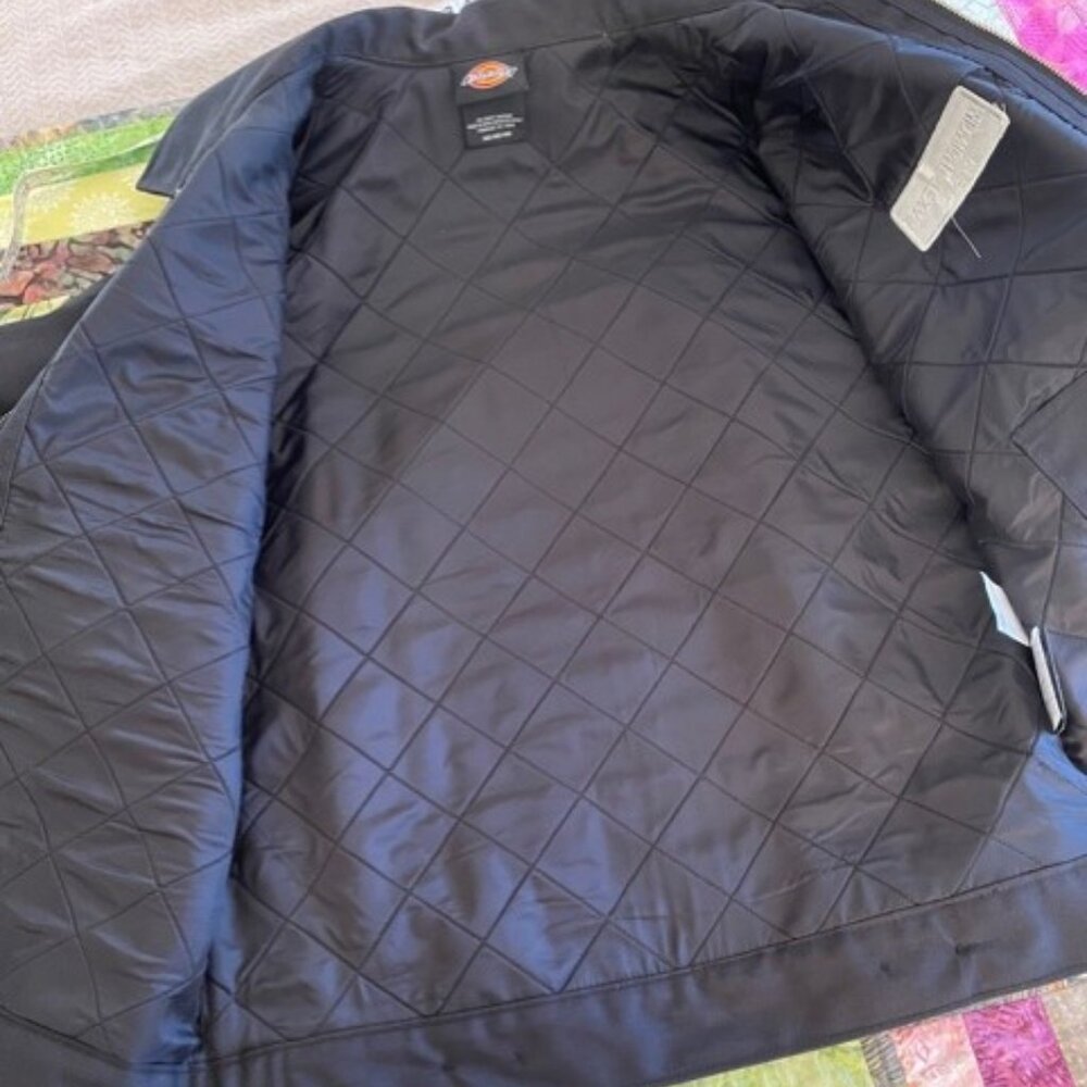 Men's Insulated Lined Quilted Eisenhower Zip Up Work Jacket (NWT) - Picture 11 of 16
